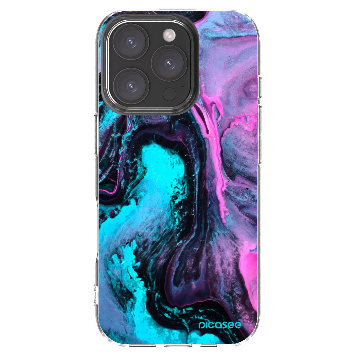 Picasee Apple iPhone 16 Pro Hülle - Transparentes Silikon - Lean 2