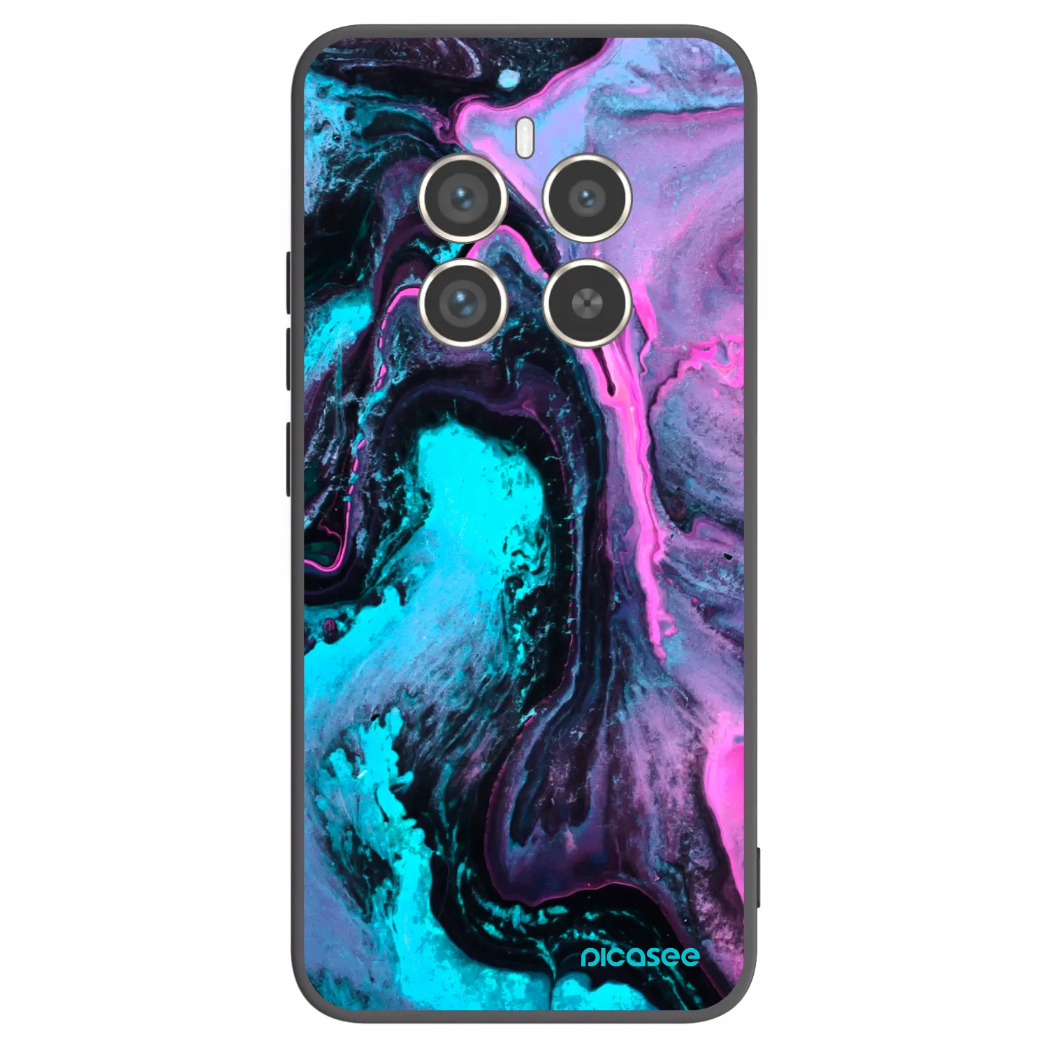 Picasee Realme 12 Pro 5G Hülle - Schwarzes Silikon - Lean 2