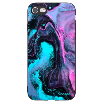 Picasee Apple iPhone 8 Hülle - Schwarzes Silikon - Lean 2