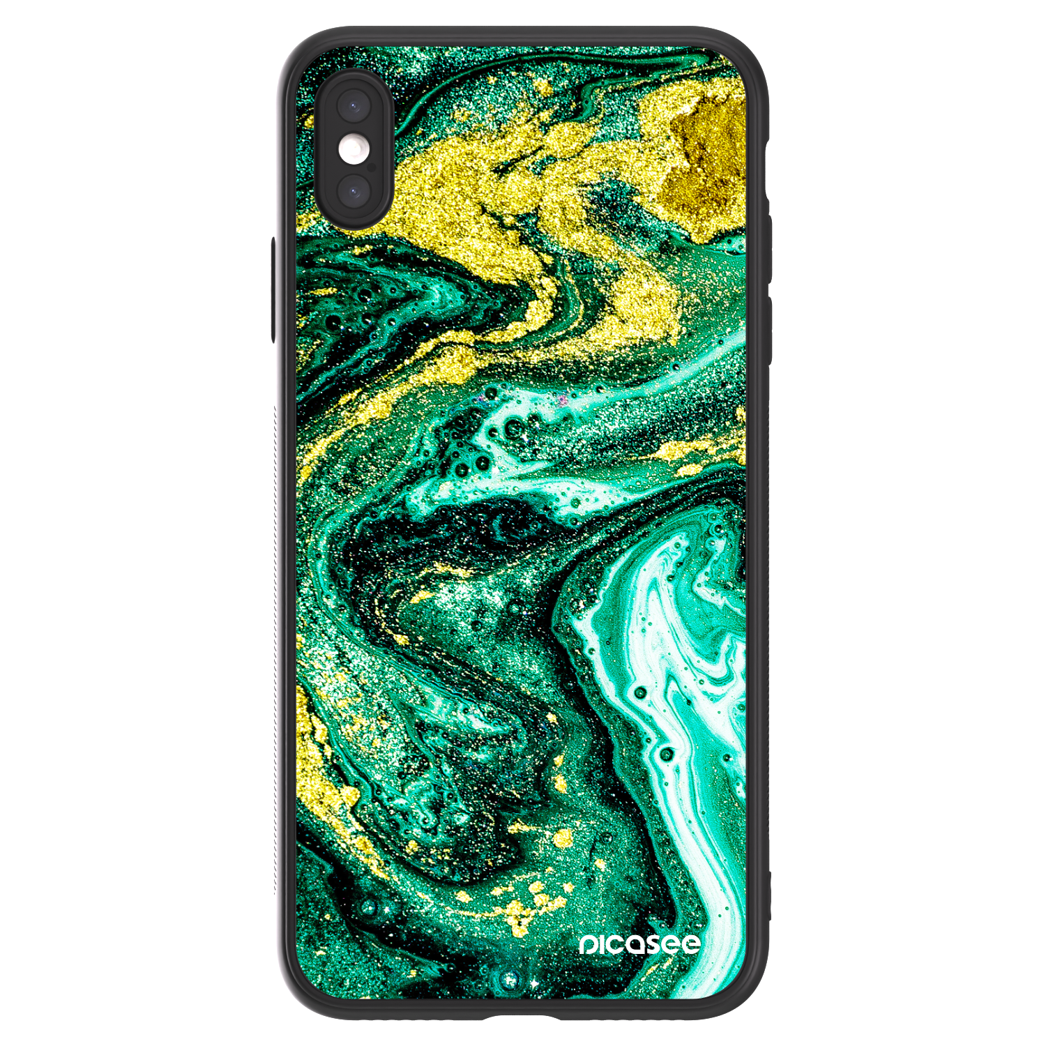 Picasee ULTIMATE CASE für Apple iPhone XS Max - Green Gold