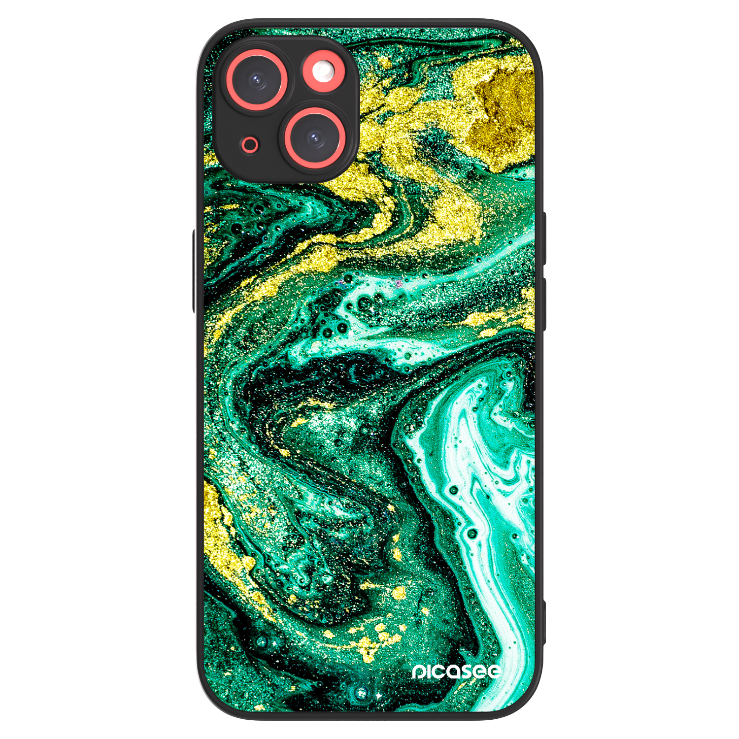 Picasee ULTIMATE CASE für Apple iPhone 13 - Green Gold