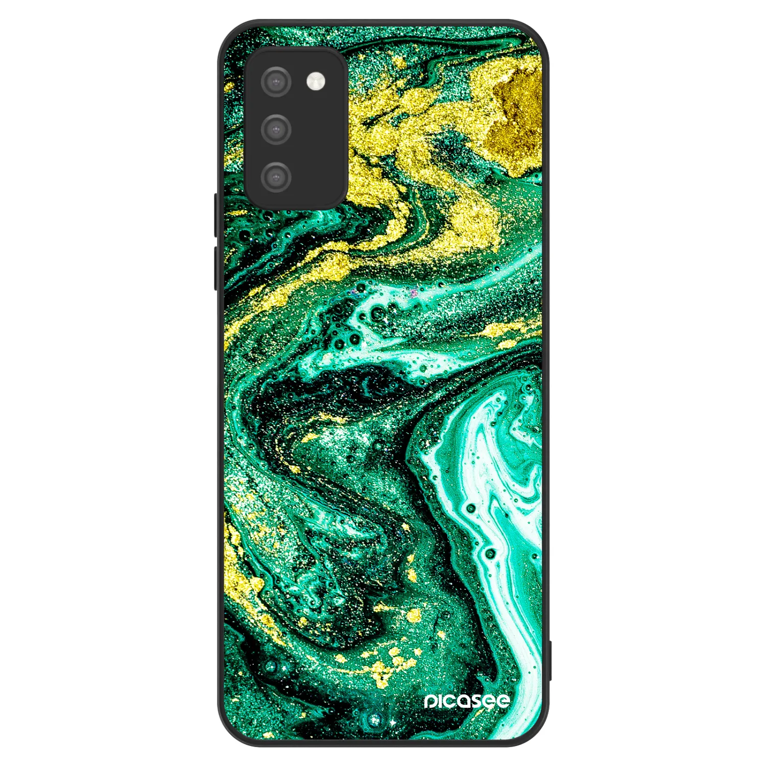 Picasee ULTIMATE CASE für Samsung Galaxy A02s A025G - Green Gold