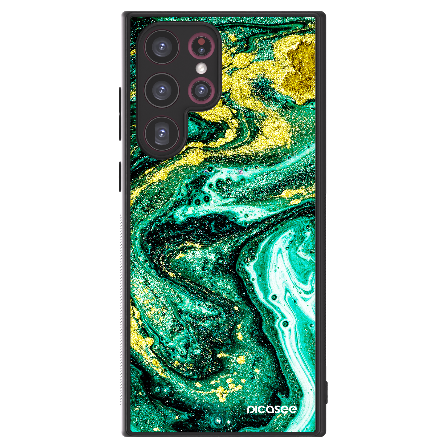 Picasee ULTIMATE CASE für Samsung Galaxy S22 Ultra 5G - Green Gold