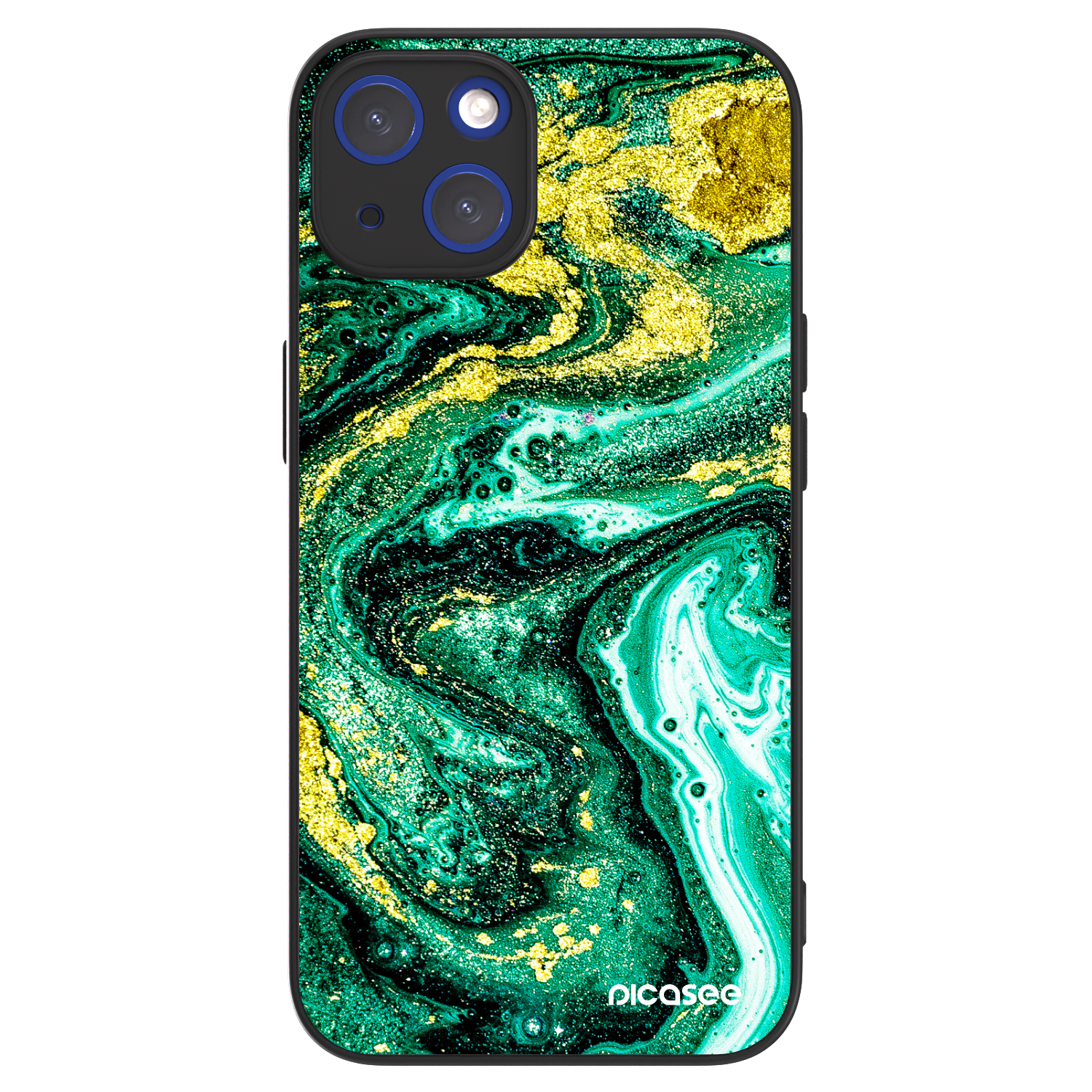 Picasee ULTIMATE CASE für Apple iPhone 14 - Green Gold