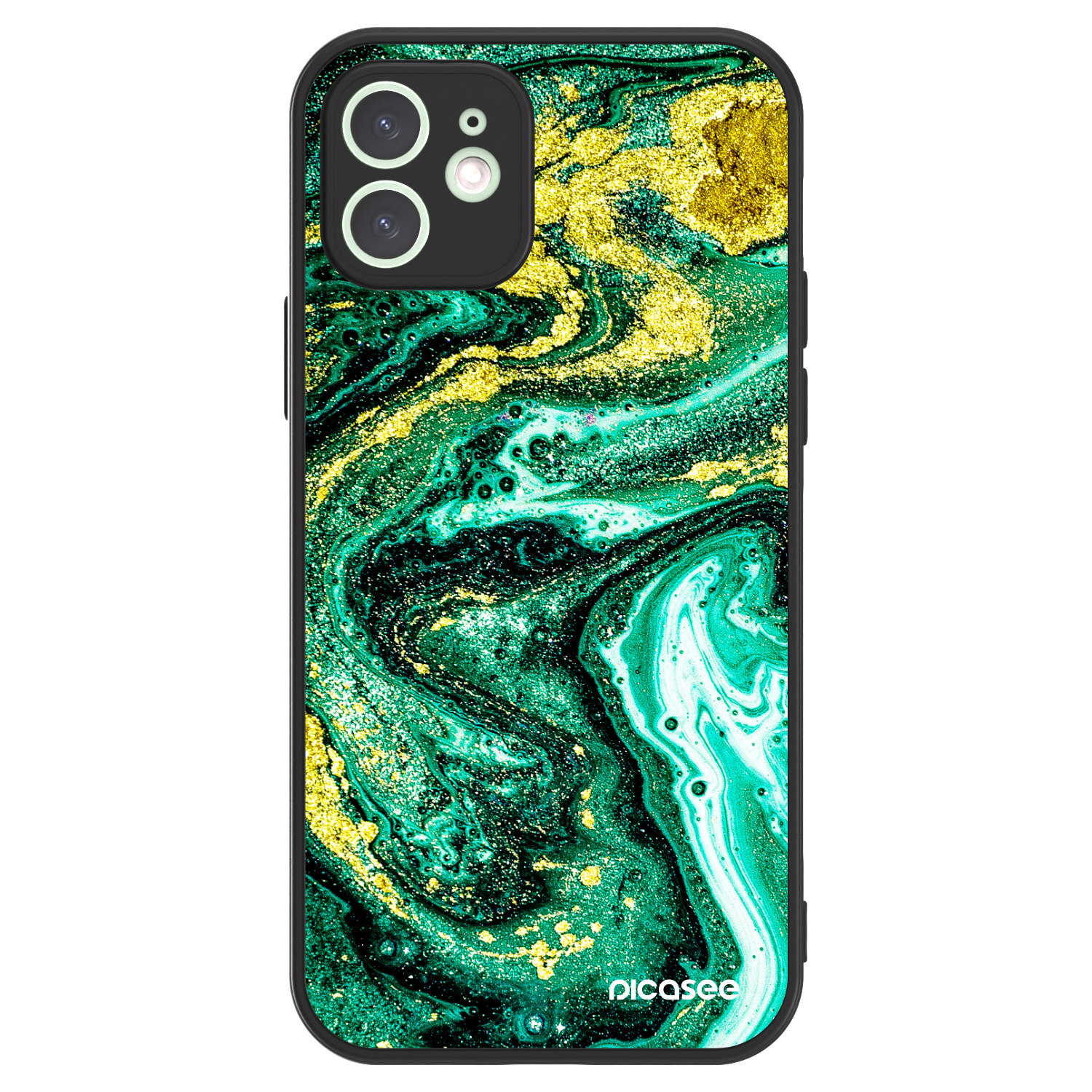 Picasee ULTIMATE CASE MagSafe für Apple iPhone 12 - Green Gold