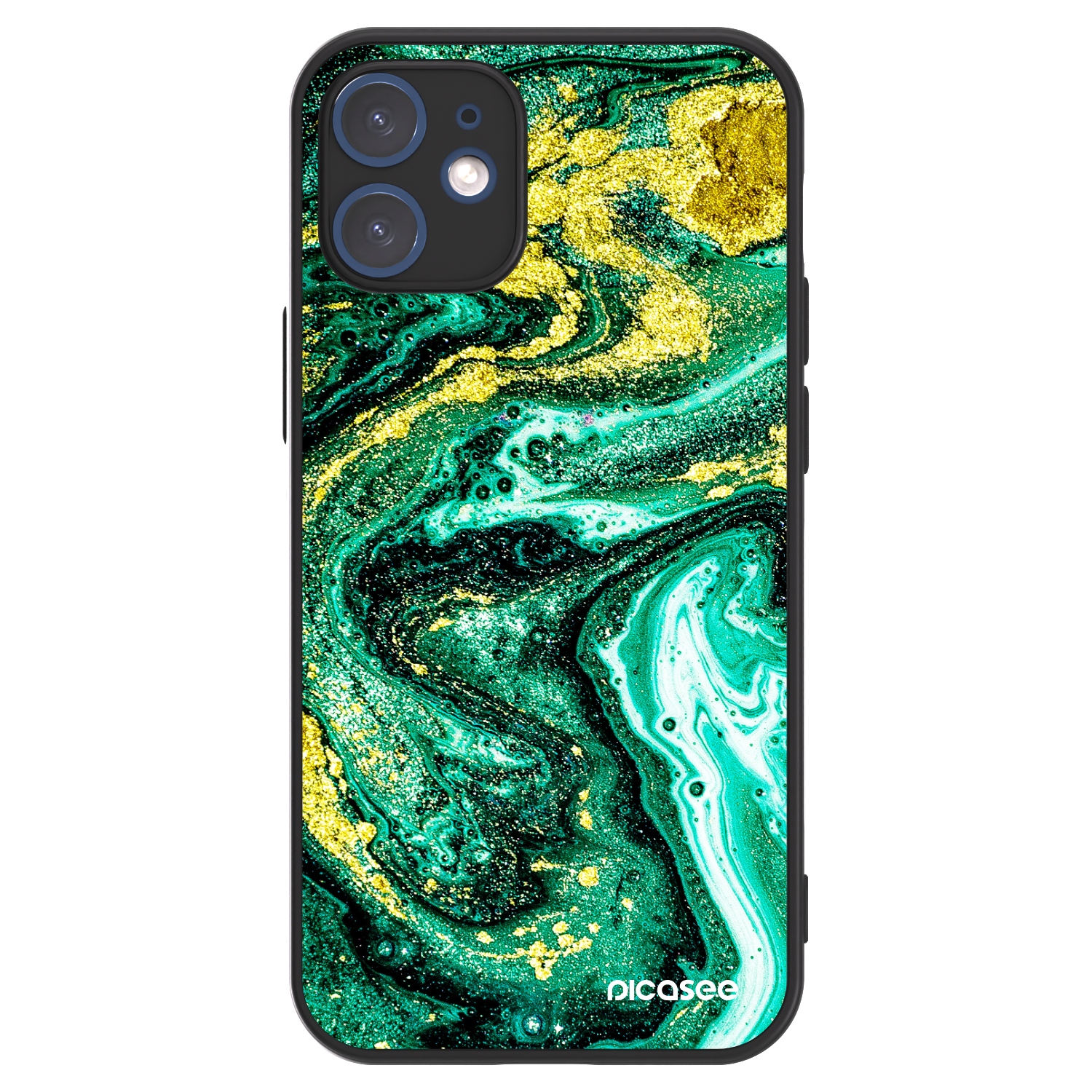 Picasee ULTIMATE CASE MagSafe für Apple iPhone 12 mini - Green Gold