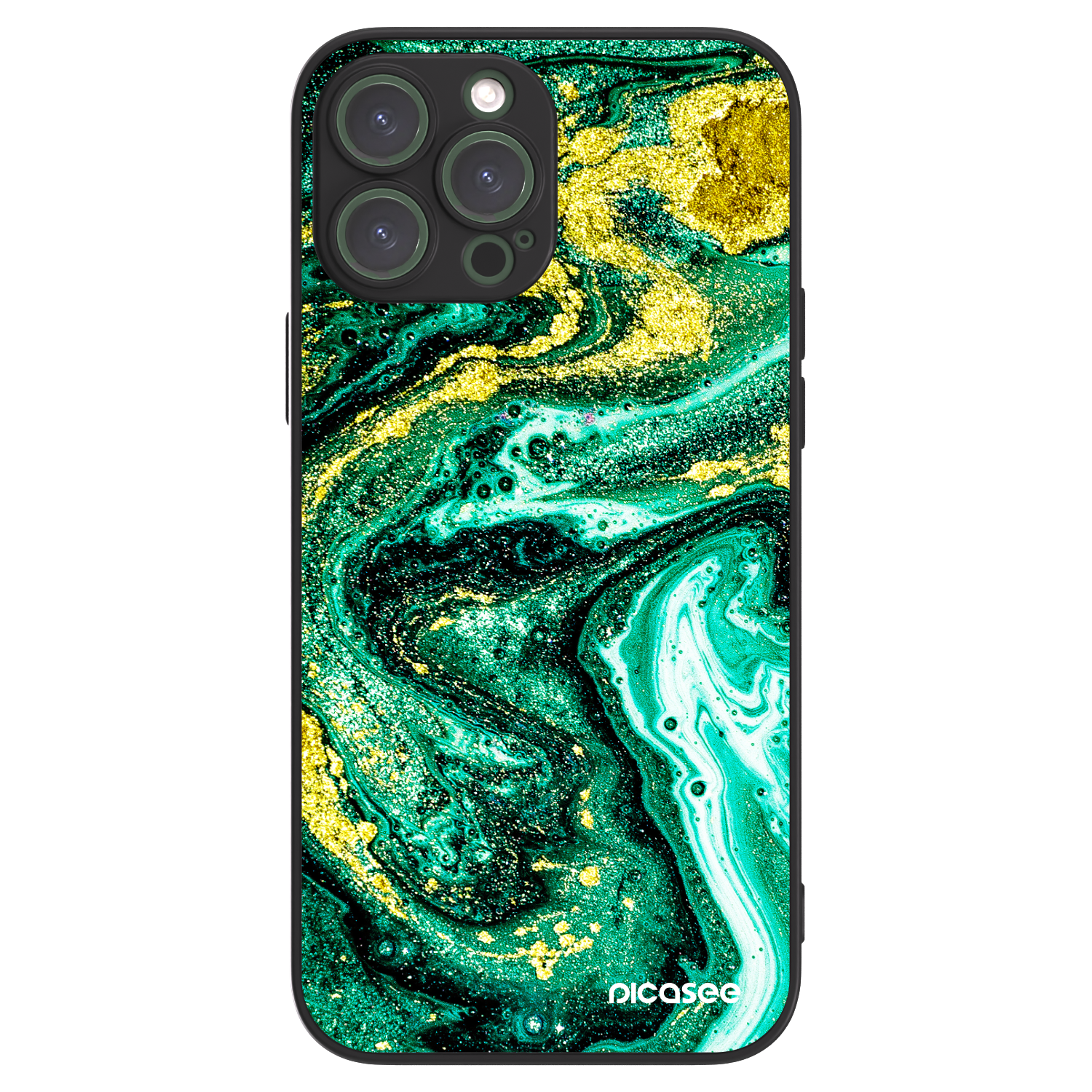 Picasee ULTIMATE CASE MagSafe für Apple iPhone 13 Pro Max - Green Gold