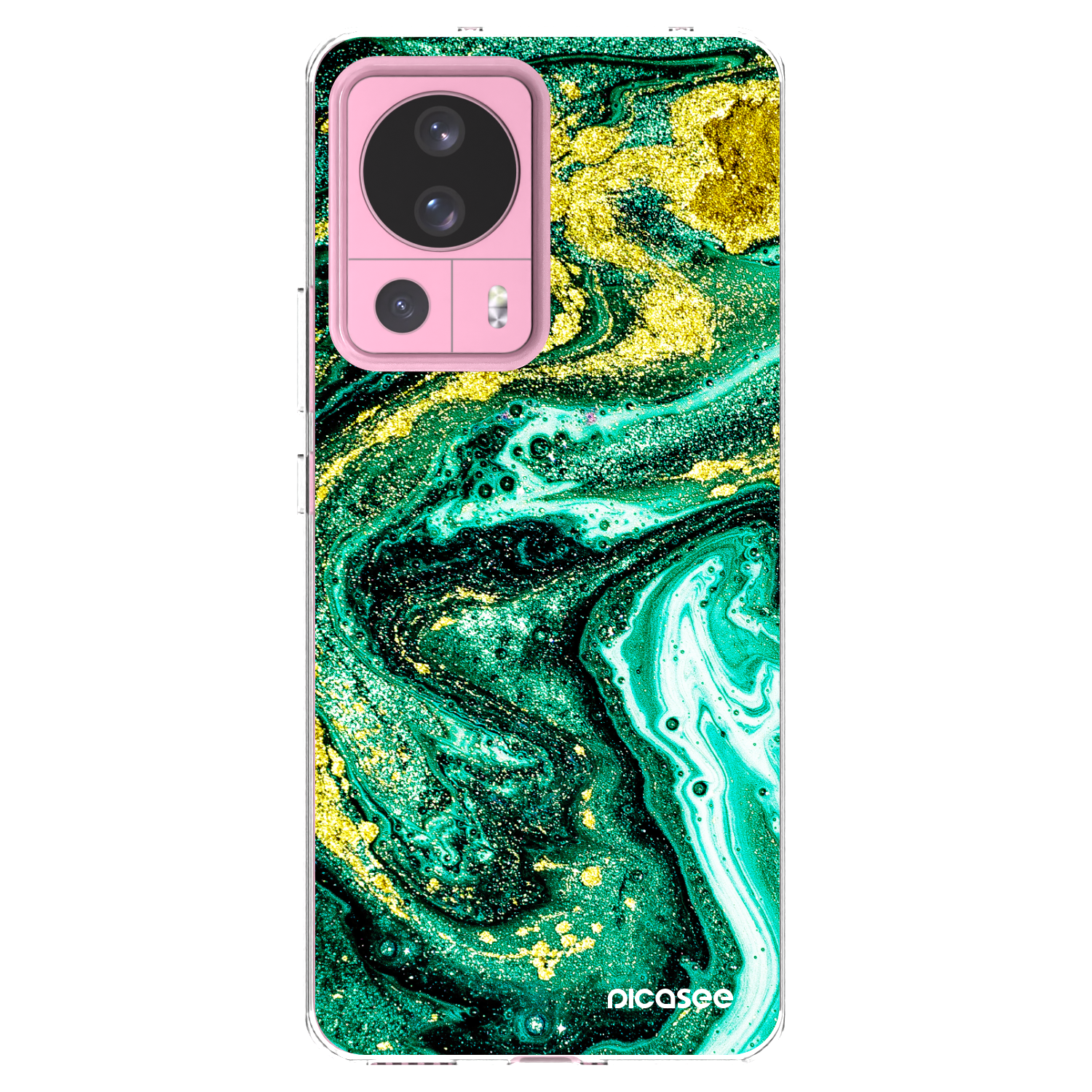 Picasee Xiaomi 13 Lite Hülle - Transparentes Silikon - Green Gold