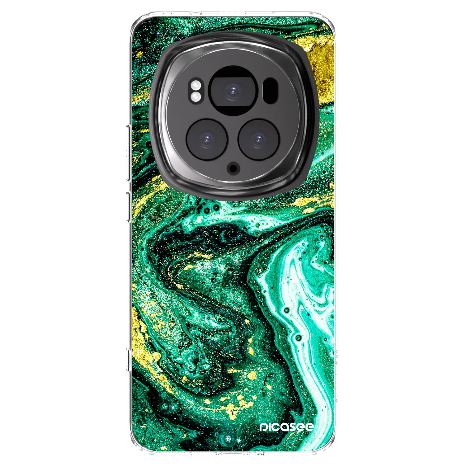 Picasee Honor Magic6 Pro Hülle - Transparentes Silikon - Green Gold