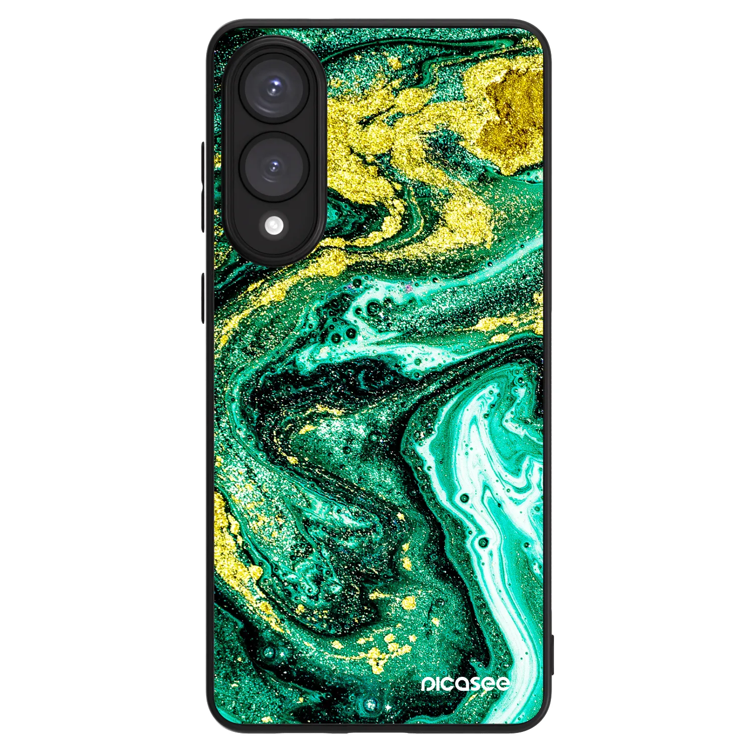 Picasee ULTIMATE CASE PowerShare für Samsung Galaxy S25 Edge 5G - Green Gold