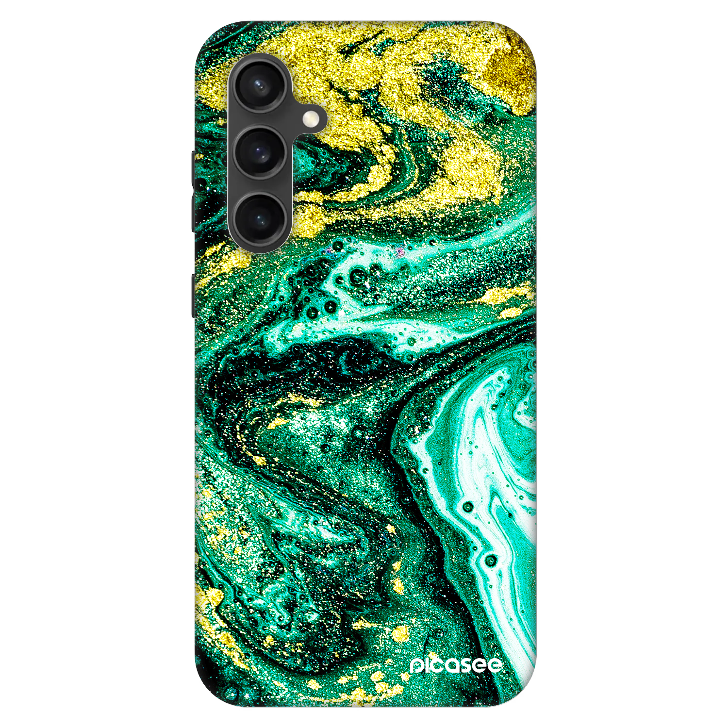 Picasee Fashion Case für Samsung Galaxy S23 FE S711B - Green Gold