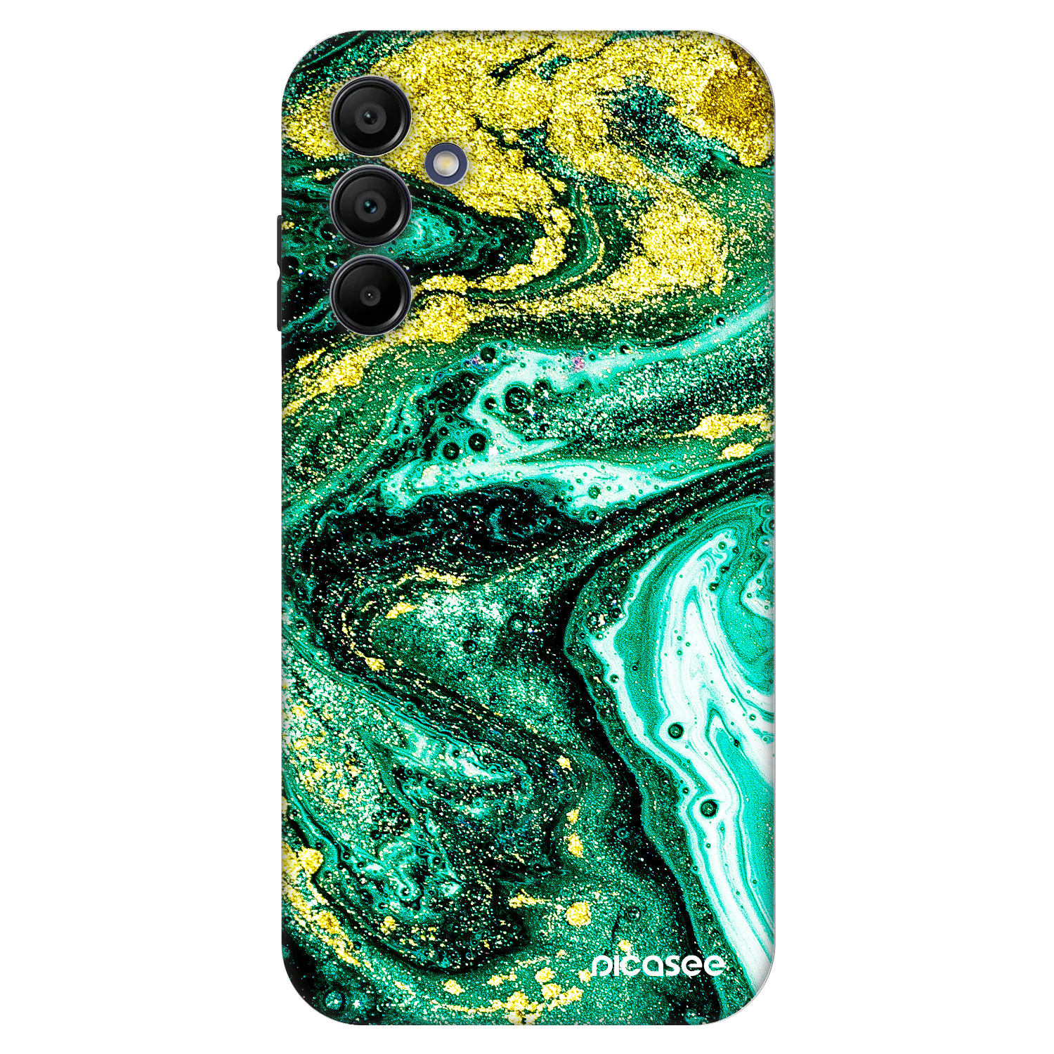 Picasee Fashion Case für Samsung Galaxy A15 A155F 4G - Green Gold