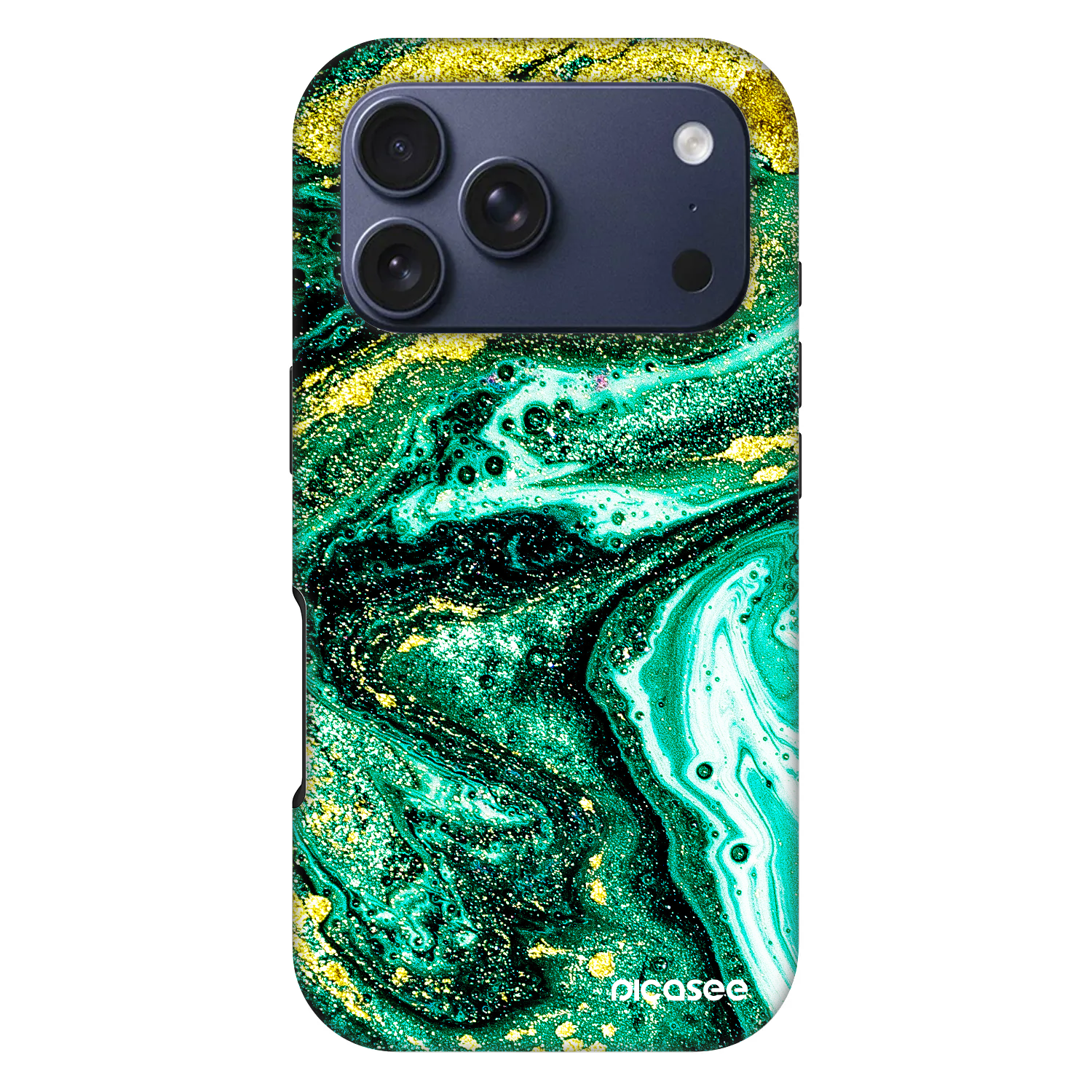 Picasee Fashion Case MagSafe für Apple iPhone 17 Pro - Green Gold