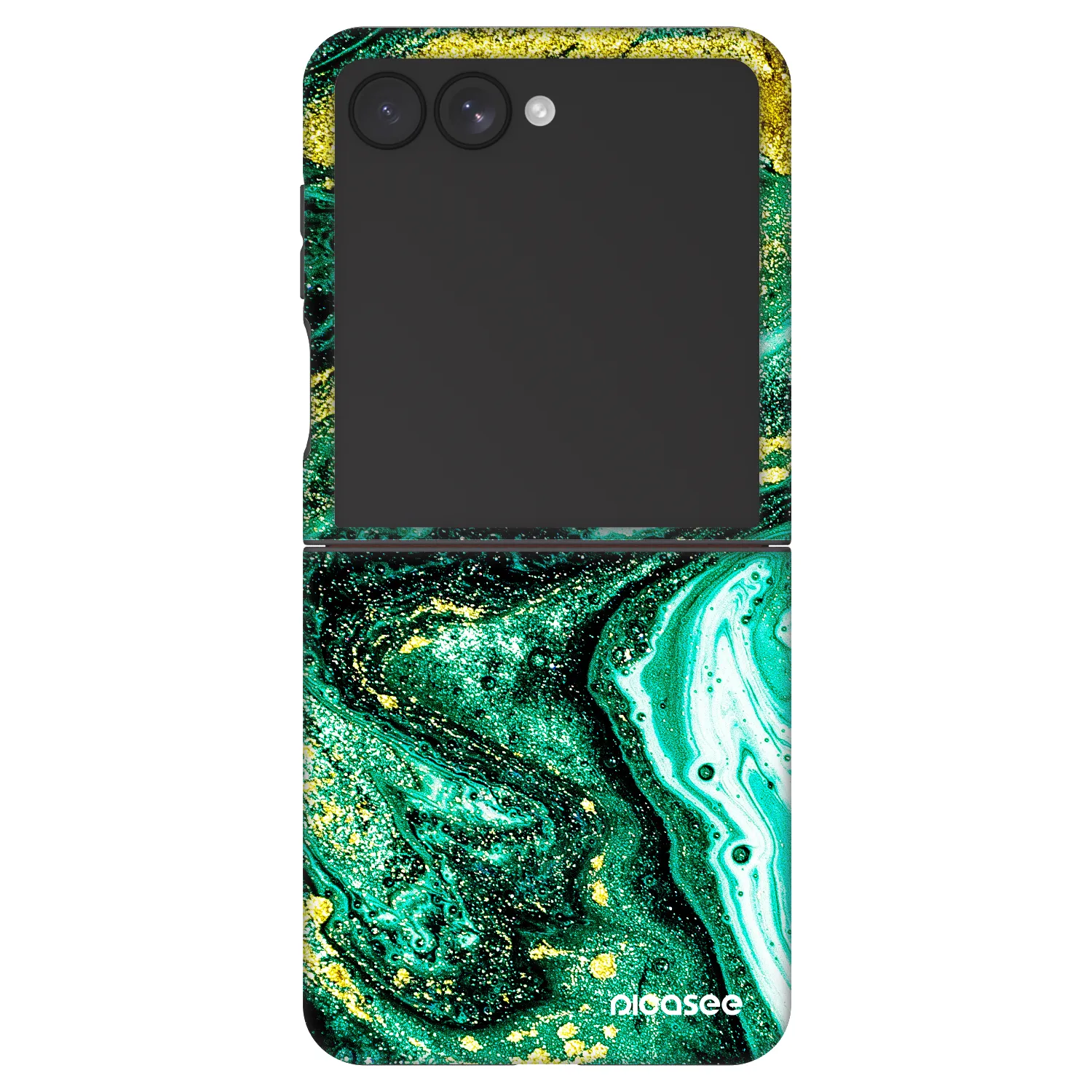 Picasee Fashion Case für Samsung Galaxy Z Flip7 5G - Green Gold