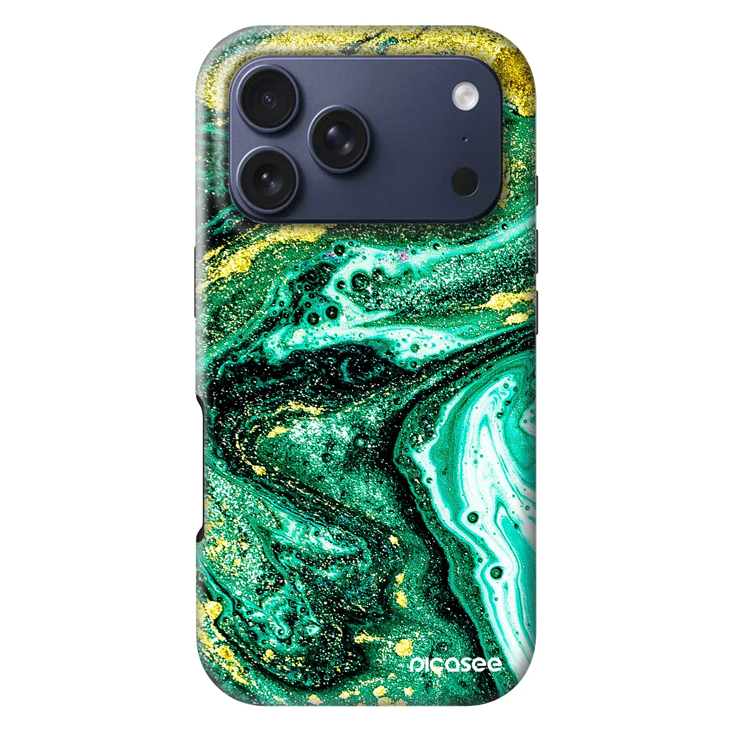 Picasee Fashion Case MagSafe für Apple iPhone 18 Pro - Green Gold