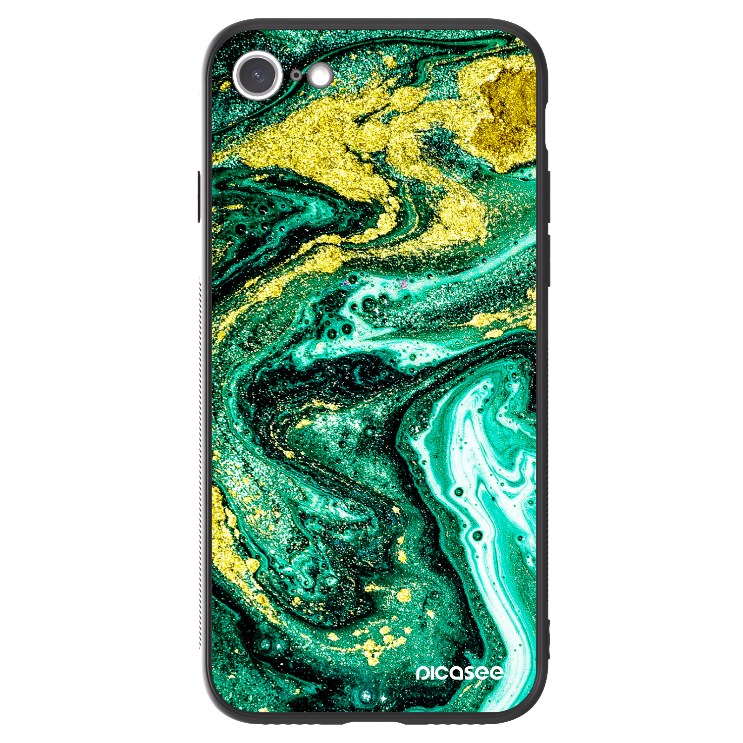Picasee ULTIMATE CASE für Apple iPhone 7 - Green Gold