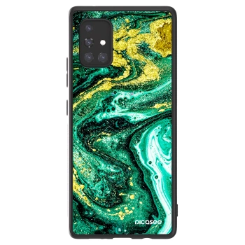 Picasee ULTIMATE CASE für Samsung Galaxy A71 A715F - Green Gold