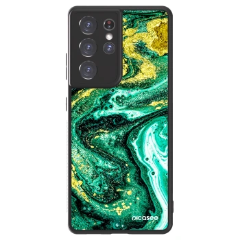 Hülle für Samsung Galaxy S21 Ultra 5G G998B - Green Gold