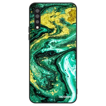 Hülle für Samsung Galaxy A70 A705F - Green Gold
