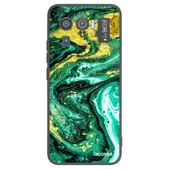 Picasee Xiaomi Mi 11 Ultra Hülle - Schwarzes Silikon - Green Gold