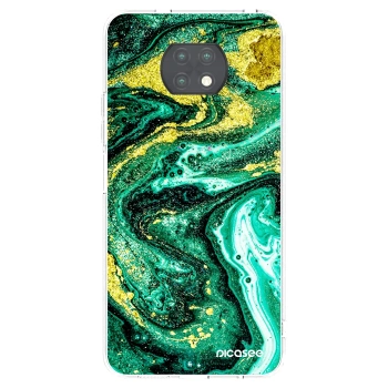 Picasee Xiaomi Redmi Note 9T Hülle - Transparentes Silikon - Green Gold