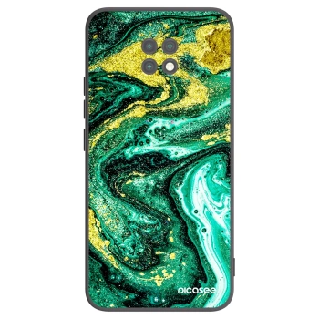 Picasee Xiaomi Redmi Note 9T Hülle - Schwarzes Silikon - Green Gold