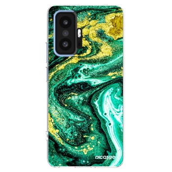 Picasee Xiaomi 11T Hülle - Transparentes Silikon - Green Gold
