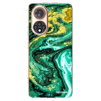 Picasee Honor 50 5G Hülle - Transparentes Silikon - Green Gold
