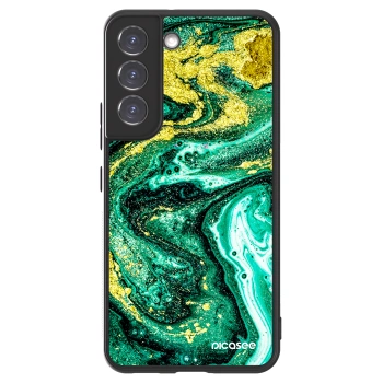 Picasee ULTIMATE CASE für Samsung Galaxy S22 5G - Green Gold