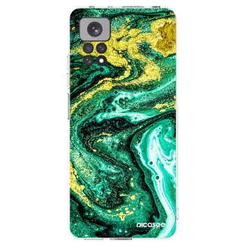 Picasee Xiaomi Redmi Note 11S 4G Hülle - Transparentes Silikon - Green Gold