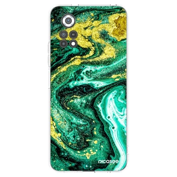 Picasee Xiaomi Poco X4 Pro 5G Hülle - Transparentes Silikon - Green Gold
