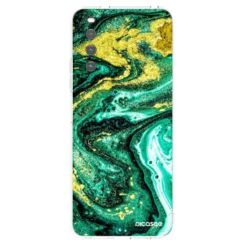 Picasee Sony Xperia 10 IV 5G Hülle - Transparentes Silikon - Green Gold