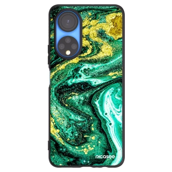 Picasee Honor X7 Hülle - Schwarzes Silikon - Green Gold