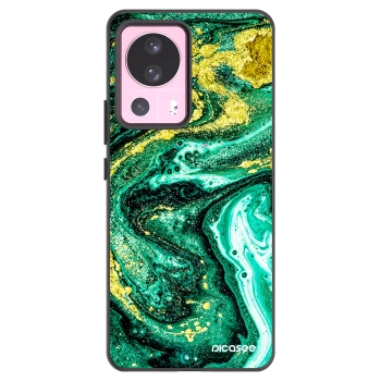 Picasee Xiaomi 13 Lite Hülle - Schwarzes Silikon - Green Gold