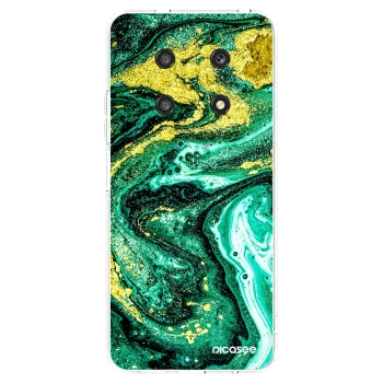 Picasee Honor Magic4 Lite 5G Hülle - Transparentes Silikon - Green Gold