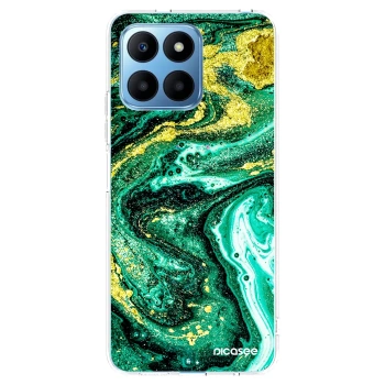 Picasee Honor 70 Lite Hülle - Transparentes Silikon - Green Gold