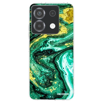 Picasee Xiaomi Poco X6 Hülle - Transparentes Silikon - Green Gold