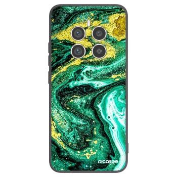 Picasee Realme 12 Pro 5G Hülle - Schwarzes Silikon - Green Gold