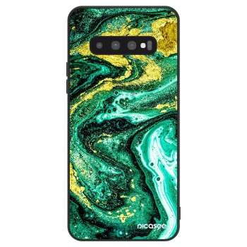 Hülle für Samsung Galaxy S10 Plus G975 - Green Gold