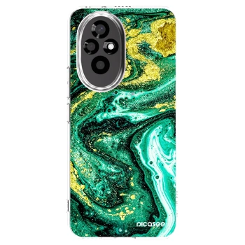 Picasee Honor 200 5G Hülle - Transparentes Silikon - Green Gold