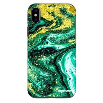 Hülle für Apple iPhone XS Max - Green Gold