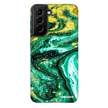 Hülle für Samsung Galaxy S21 5G G991B - Green Gold