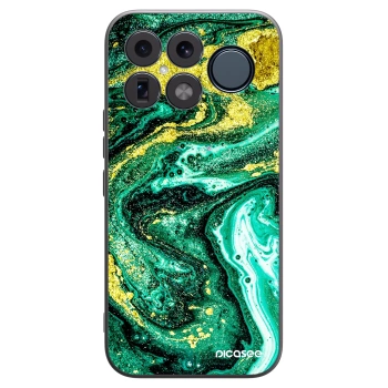 Picasee Xiaomi Poco F8 Ultra Hülle - Schwarzes Silikon - Green Gold