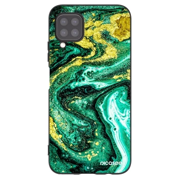 Picasee Huawei P40 Lite Hülle - Schwarzes Silikon - Green Gold