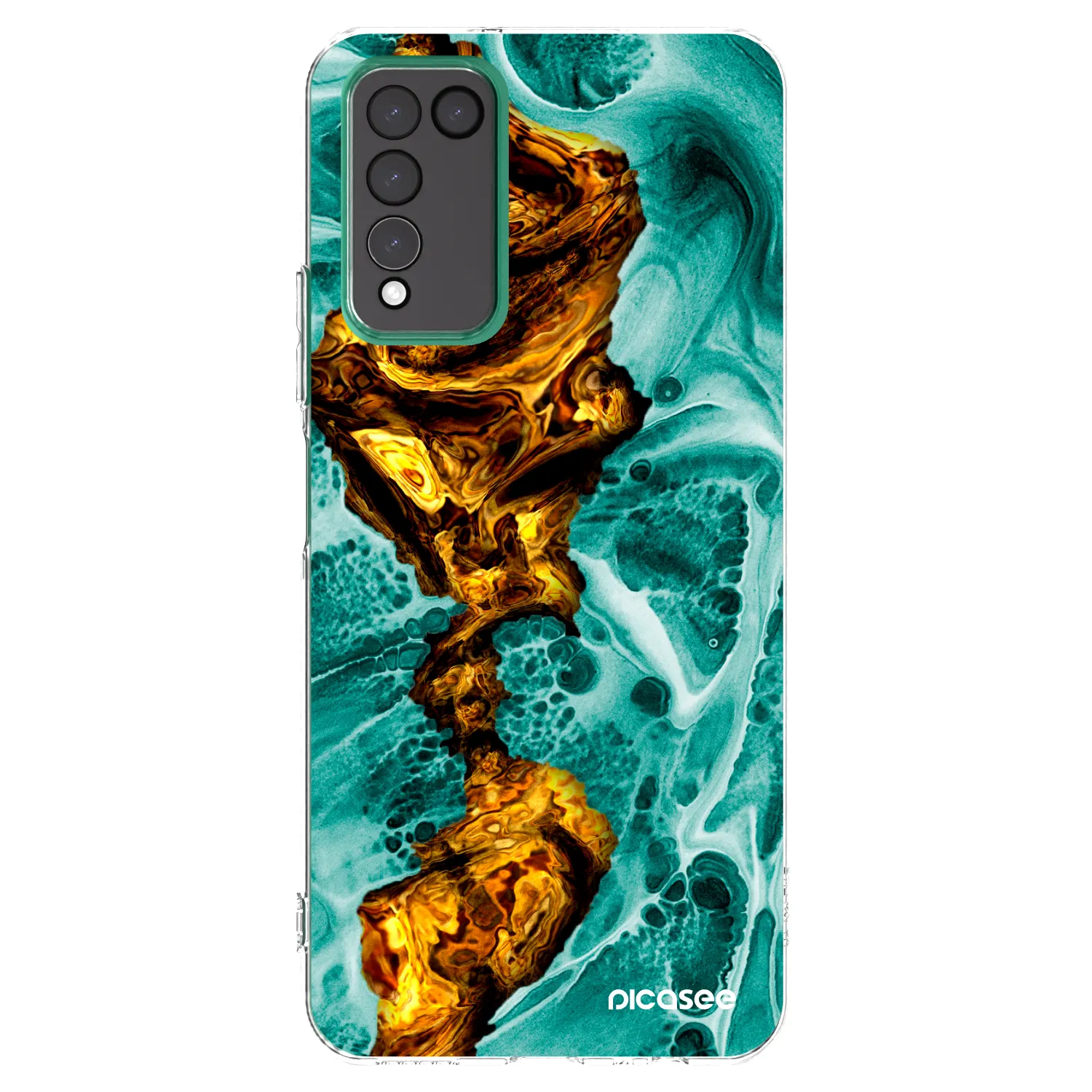 Picasee Honor 10X Lite Hülle - Transparentes Silikon - Goldsky