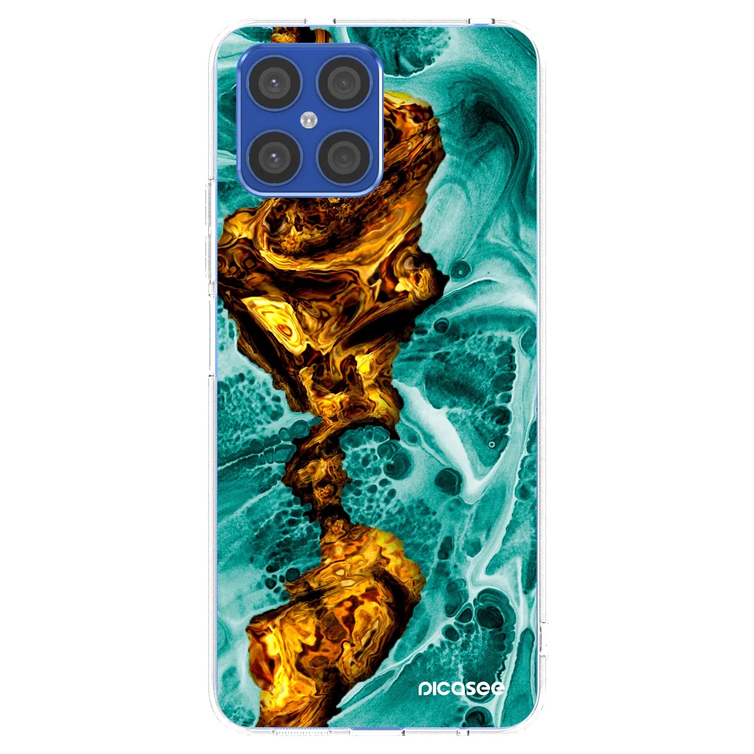 Picasee Honor X8 4G Hülle - Transparentes Silikon - Goldsky