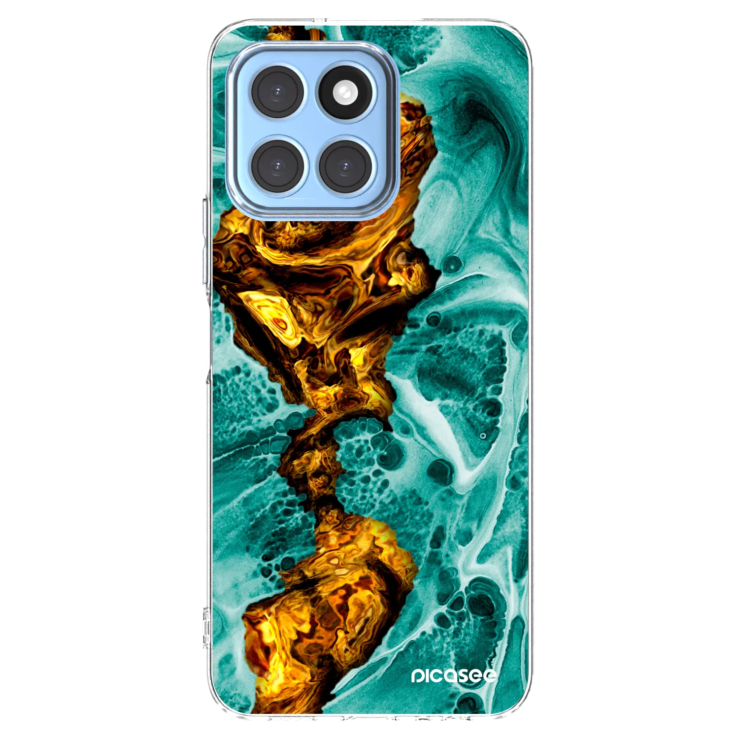 Picasee Honor X8 5G Hülle - Transparentes Silikon - Goldsky