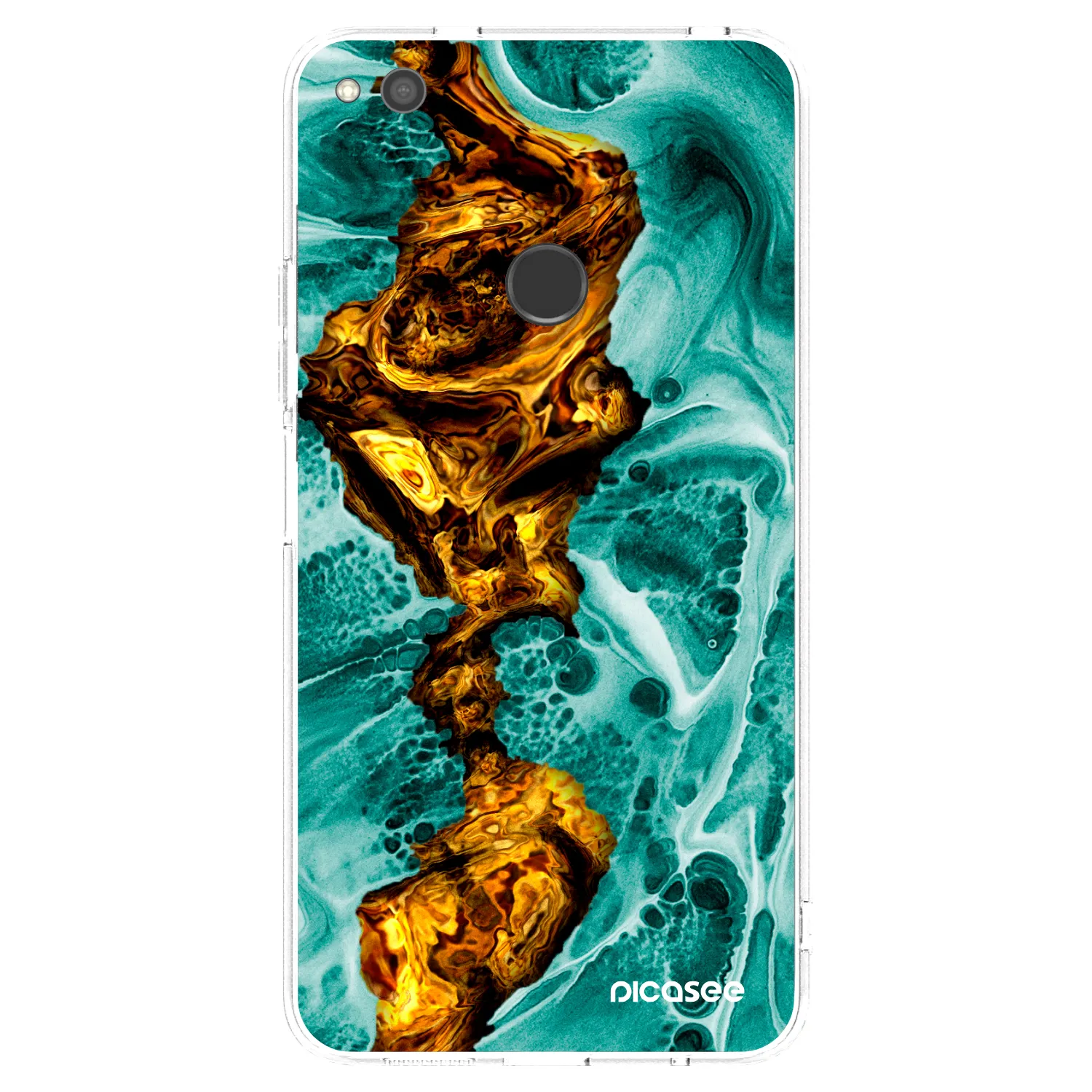 Picasee Huawei P9 Lite 2017 Hülle - Transparentes Silikon - Goldsky