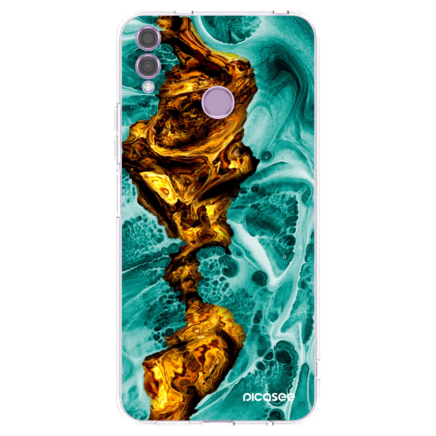 Picasee Honor 8X Hülle - Transparentes Silikon - Goldsky