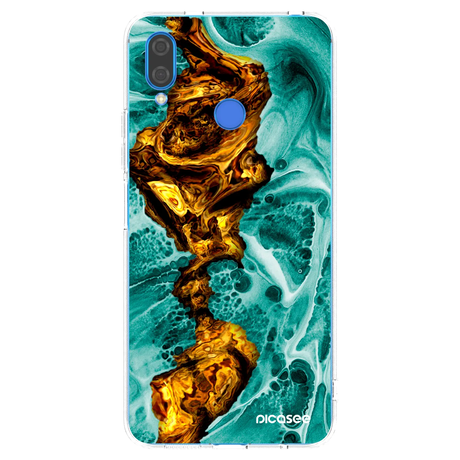 Picasee Huawei Nova 3 Hülle - Transparentes Silikon - Goldsky
